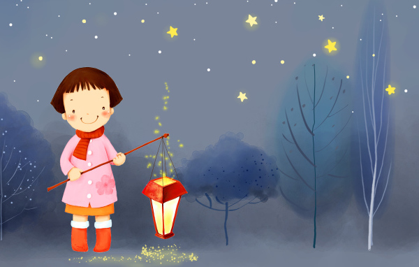Девочка с фонарем