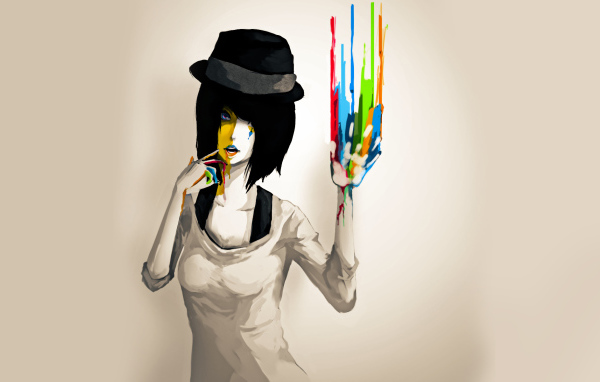 Девушка в шляпе