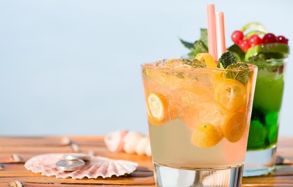 Коктейль Мохито с апельсинами