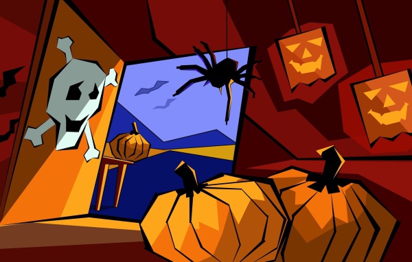 Картина на хэллоуин