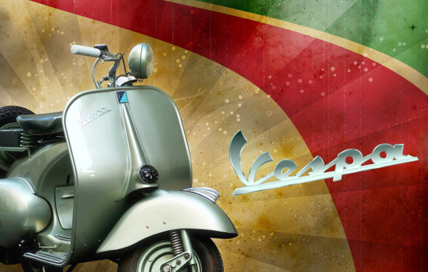 Vespa Винтажные обои