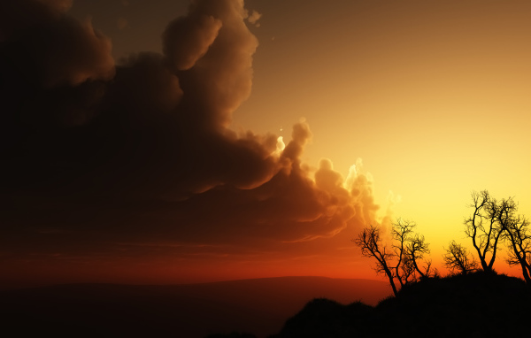 Закат и облака