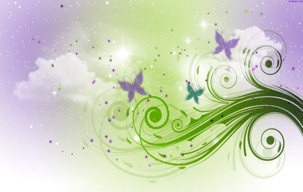 Бабочки в облаках