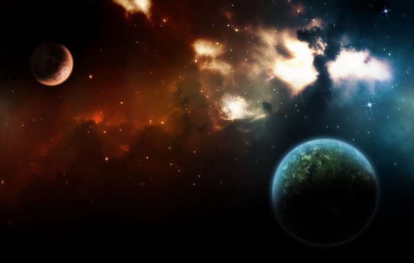 Туманность в космосе