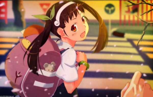 Девочка на пешеходном переходе