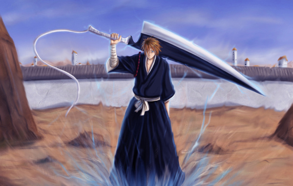 Парень с большим ножиком