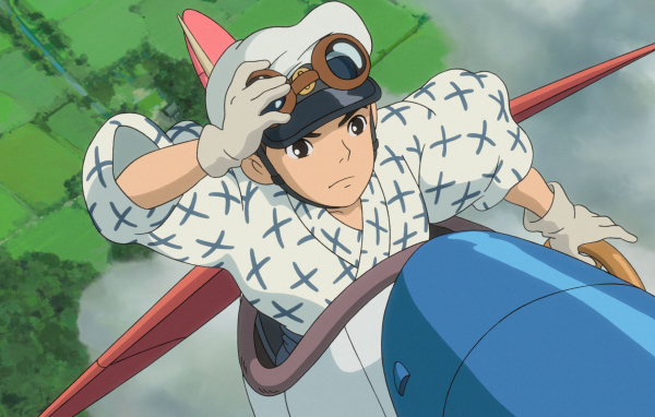Аниме мультфильм Миядзаки, мальчик пилот
