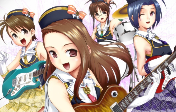 Аниме девочки с гитарами