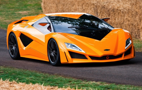 Оранжевый  автомобиль