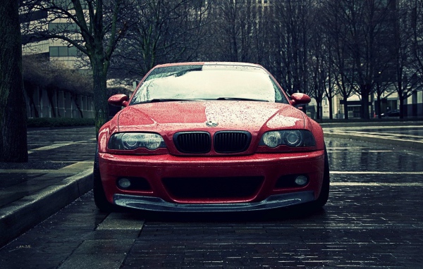 BMW E46 под дождем