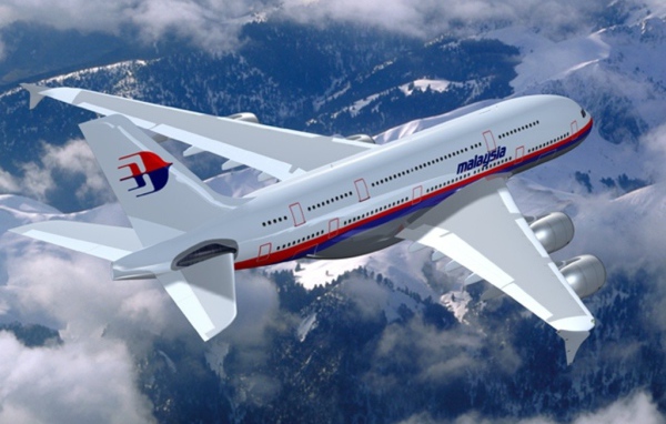 Самолет летит в Малайзию