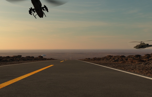 Вертолеты на задании