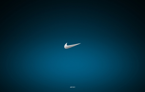 Синий логотип Nike