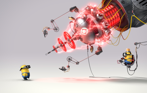 Миньоны гигантский лазер