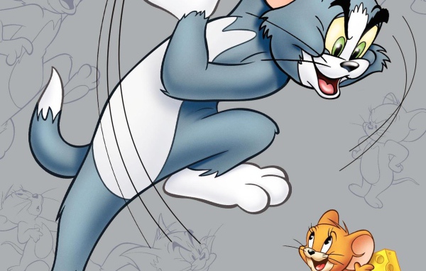 Том и Джерри кот ловит мышь