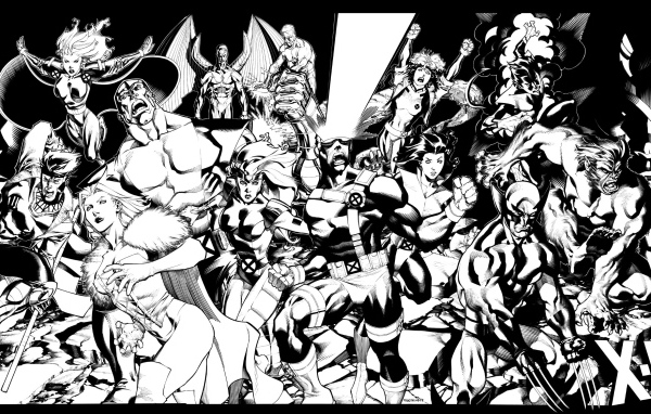 Люди Икс в черно-белом