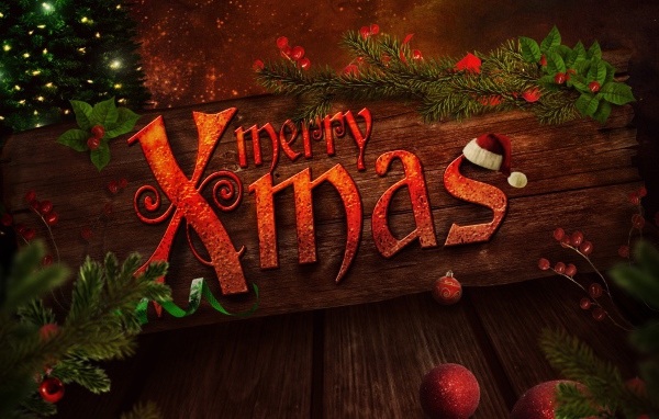 Красивая картинка с пожеланием на рождество