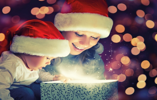 Распаковка волшебного подарка на рождество