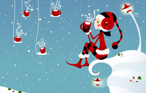 Зимняя картинка на рождество