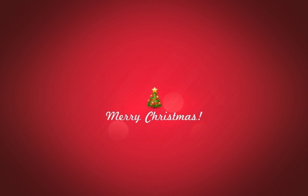 Пожелание на рождество, красный фон