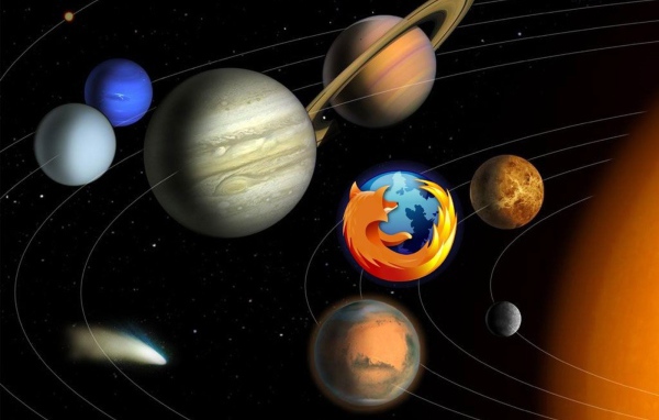 Firefox в солнечной системе