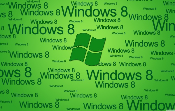 Windows 8 стильная зеленая тема