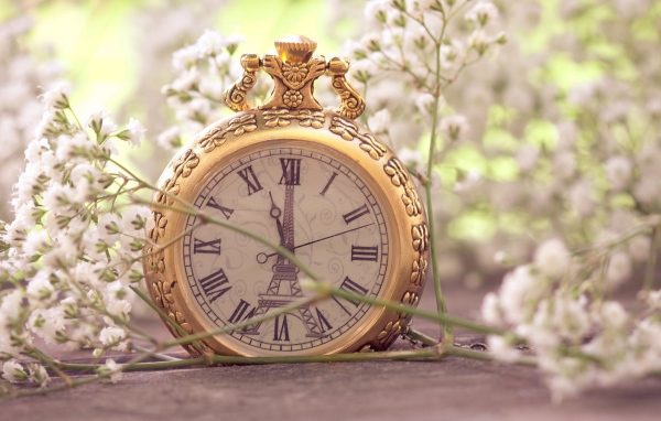 Композиция с часами