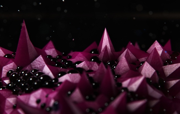 Розовые кристаллы