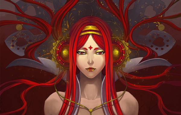 Рисунок девушки с наушниками