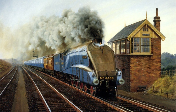 Паровоз у станции