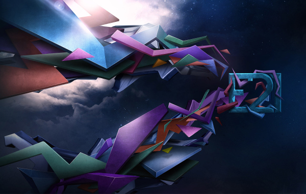 Абстракция с облаками