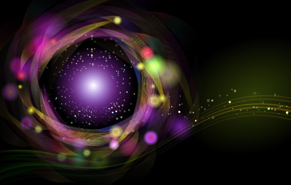 Абстрактный рисунок из бликов