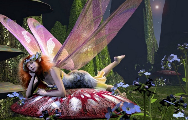 Девушка стрекоза