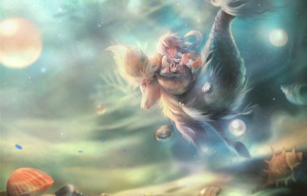 Девочка в подводном царстве