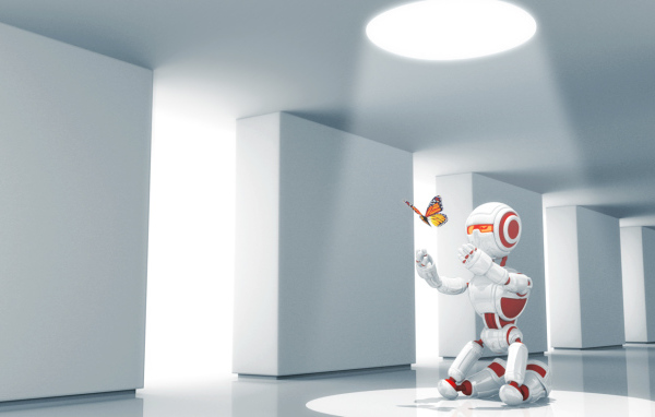 Робот и бабочка