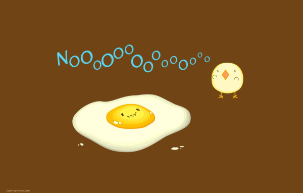 А цыпленок говорит нет яичнице