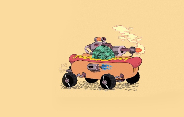 Кот в хотдоге