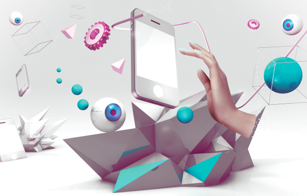 Абстракция с телефоном