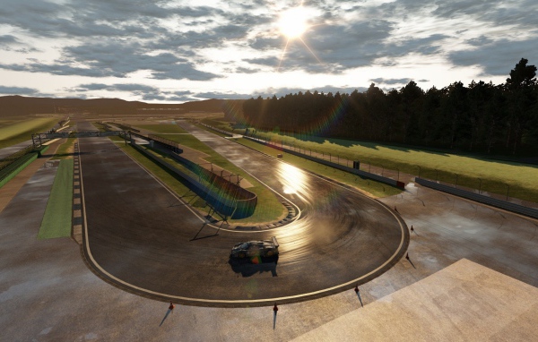 Гоночный трек из видео игры