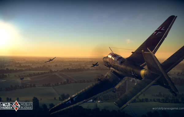 Истребитель из игры War Thunder