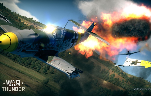 War Thunder Самолет рушится