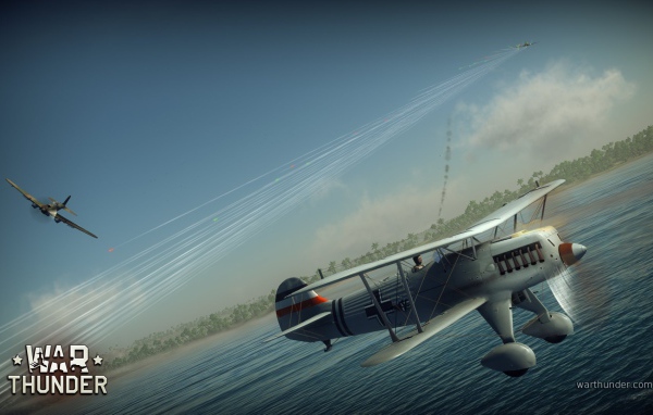 War Thunder Пролет над морем