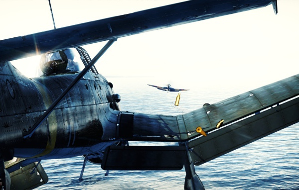 War Thunder истребитель находится на хвосте самолета