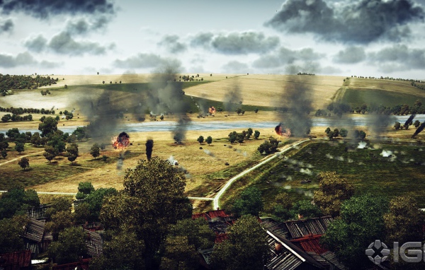 War Thunder пейзаж битвы