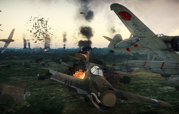 War Thunder самолет падает