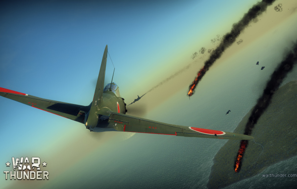 War Thunder военный самолет в небесах