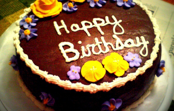  Шоколадный торт на день рождения
