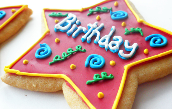 Печенька-звезда на день рождения