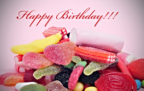 Желатиновые конфеты на день рождения