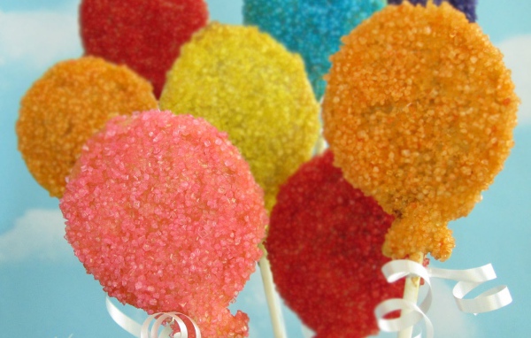 Разноцветные леденцы на день рождения